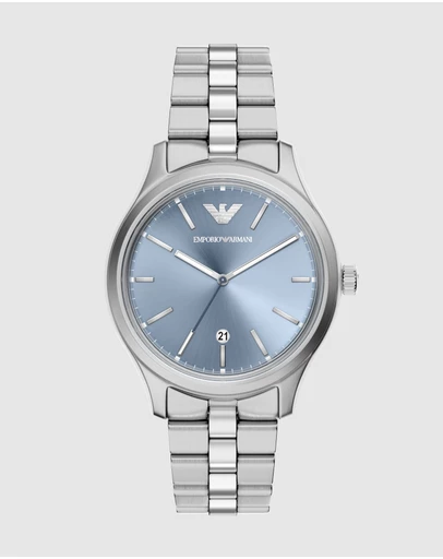 Emporio Armani - Silver Tone Analogue Watch