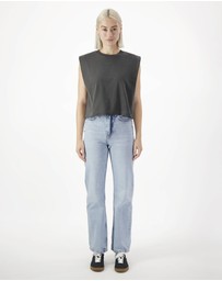 American Apparel - Heavyweight Garment Dyed Women's Muscle T-Shirt