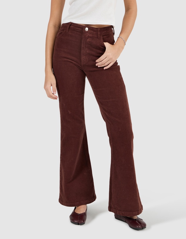 Rolla's - Eastcoast Flare Jean - Cognac Cord