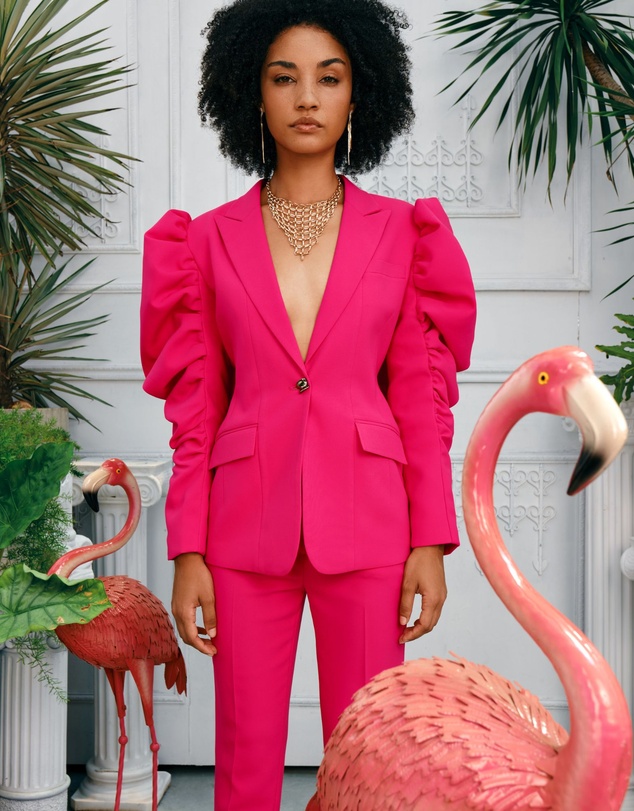 JUSTIN TONG - Bow-Chic Statement Blazer