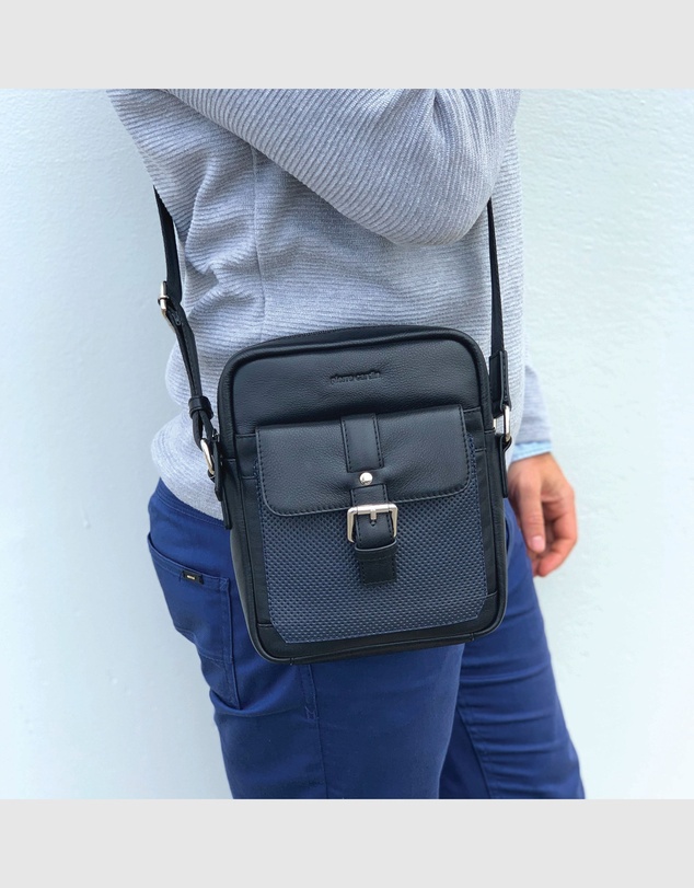Pierre Cardin - Pebbled Leather Organiser Cross-Body Bag
