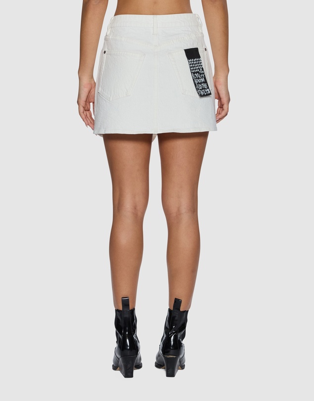 Ksubi - Rap Skirt Curve Ecru