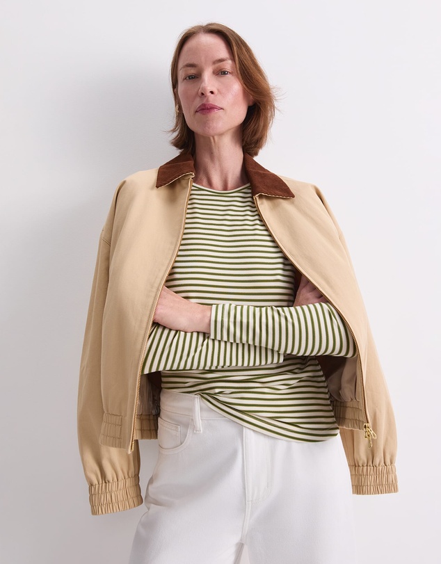 Sportscraft - Stripe Lurex Long Sleeve Magic Tee