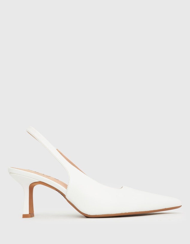 Betts - Wider Fit Jerry Slingback Stiletto Heel Pumps
