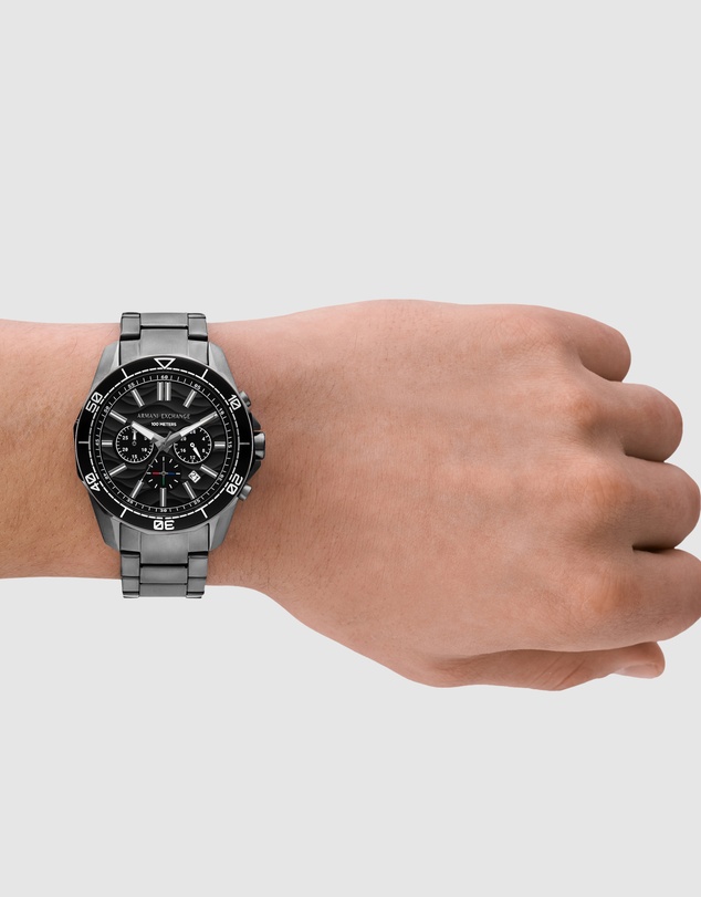 Armani Exchange - Gun-Metal Chronograph Watch