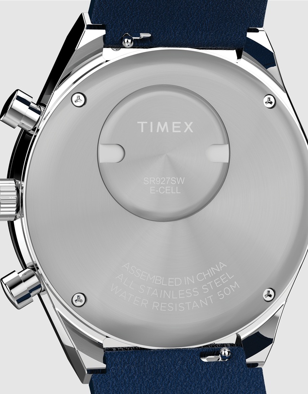 TIMEX - Q Timex® Chronograph 40mm Leather Strap Watch