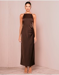Azzurielle - Qarol Square Neck Maxi Dress