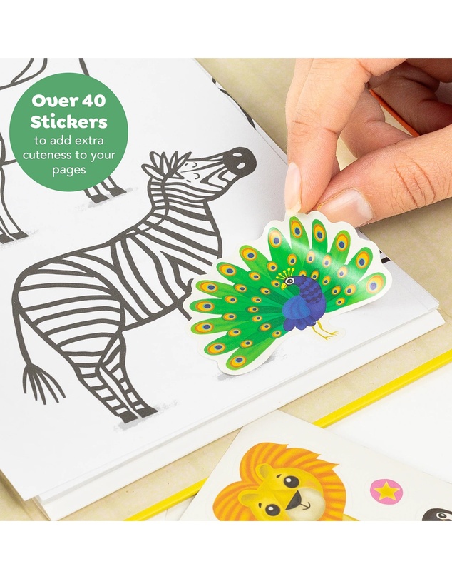 Tiger Tribe - Colouring Set - Zoo