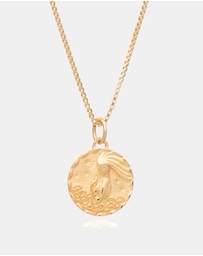Rachel Jackson - Zodiac Art Coin Necklace Aquarius