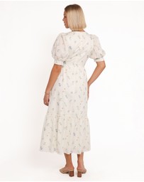 Petal & Pup - Steele Puff Sleeve Midi Dress - Floral