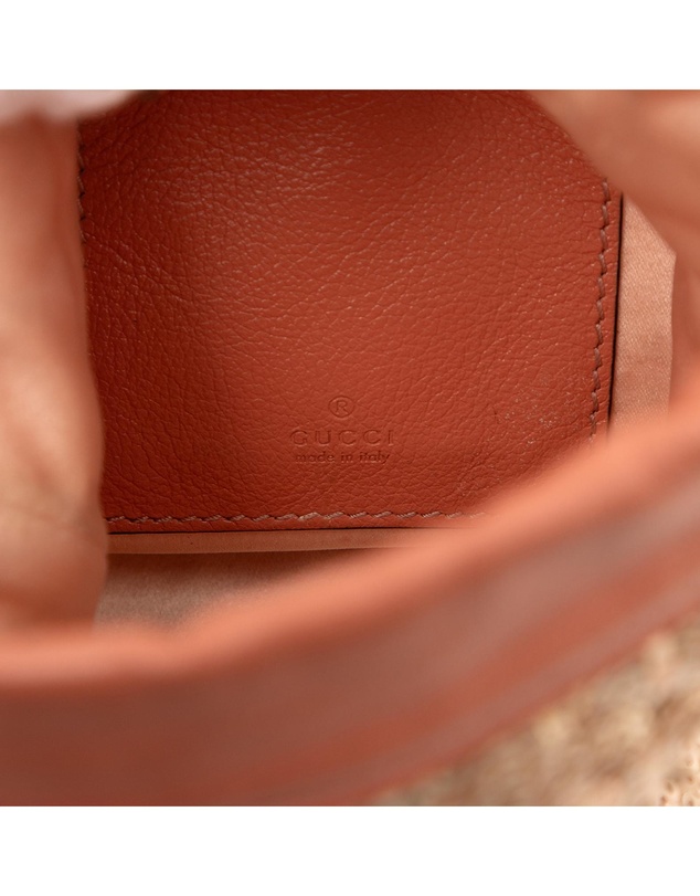 Pre-Loved by Azura Reborn - Pre-Loved Small GG Marmont Sequined Diagonal Matelasse Leather Bucket Bag