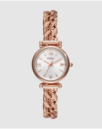 Fossil - Carlie Rose Gold Tone Analogue Watch