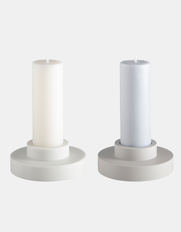 porter green - escc medium pillar candle soy-blend unscented candles