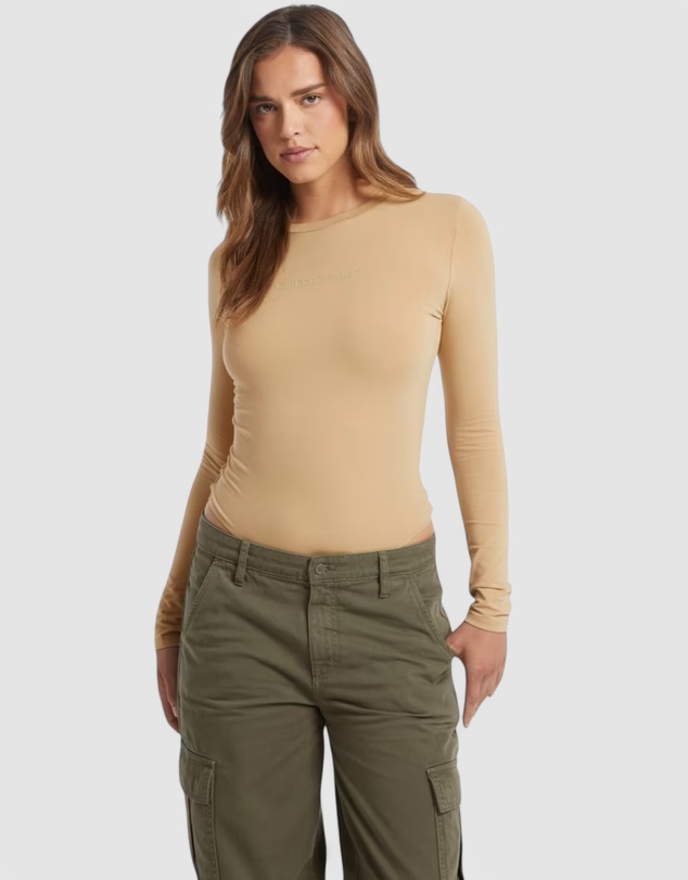 GUESS - GUESS JEANS Long Sleeve Bodysuit