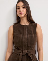The Fated - Corina Suede Mini Dress