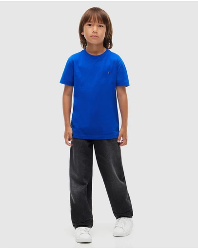 Tommy Hilfiger - Flag Embroidery Jersey T-Shirt - Teens