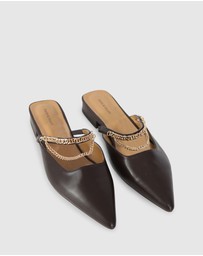 Belle & Bloom - On The Go Leather Flat