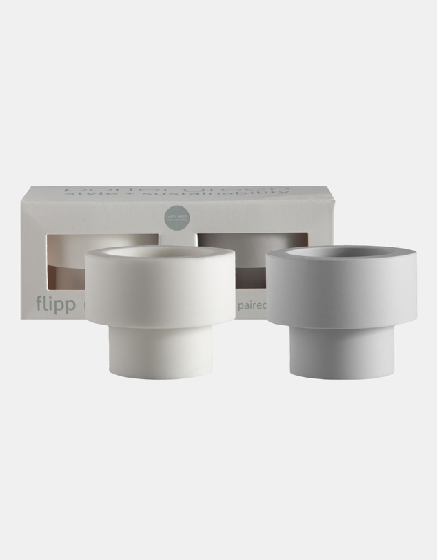 porter green - flipp sml silicone unbreakable candle holder set