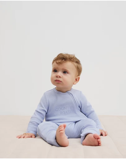 Country Road - Organically Grown Cotton Waffle Jumpsuit