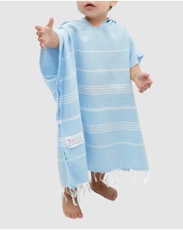 Tolu Australia - Baby Blue Kids Hooded Beach Towel