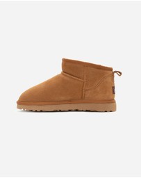Ozwear Connection Uggs - Ugg Boots Genuine Australian Sheepskin Unisex Ankle Classic Suede