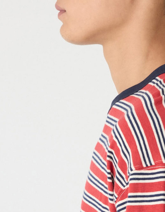 Bassike - Stripe Boxy T-Shirt