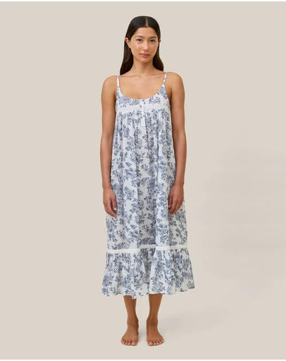 Papinelle - Nostalgia Strappy Lace Trim Nightie