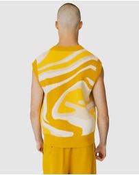 Justin Cassin - Ignite Pattern Knitted Vest