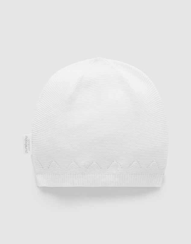 Purebaby - Essential Layette Beanie - Babies
