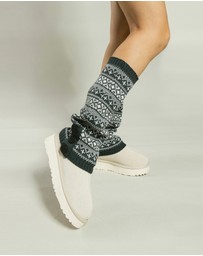Ozwear Connection Uggs - Ugg Cardy Stretchy Knit Leg Warmers Slouch Socks