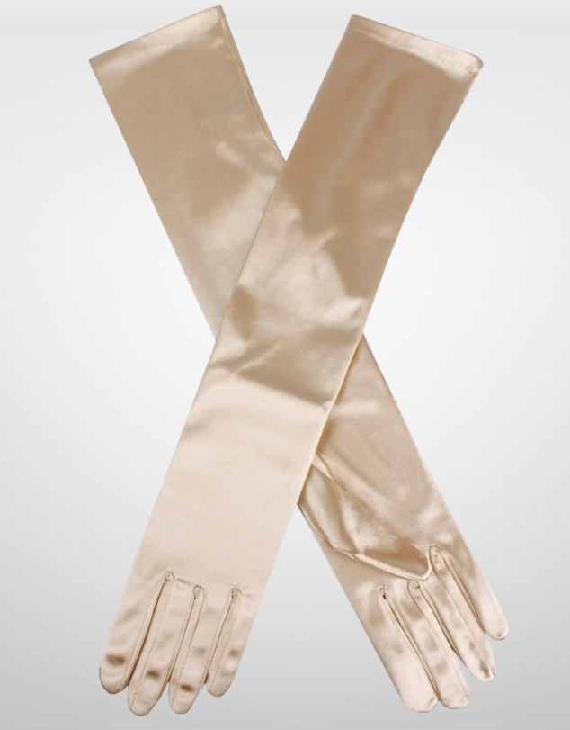 DENTS - Long Above Elbow Satin Gloves