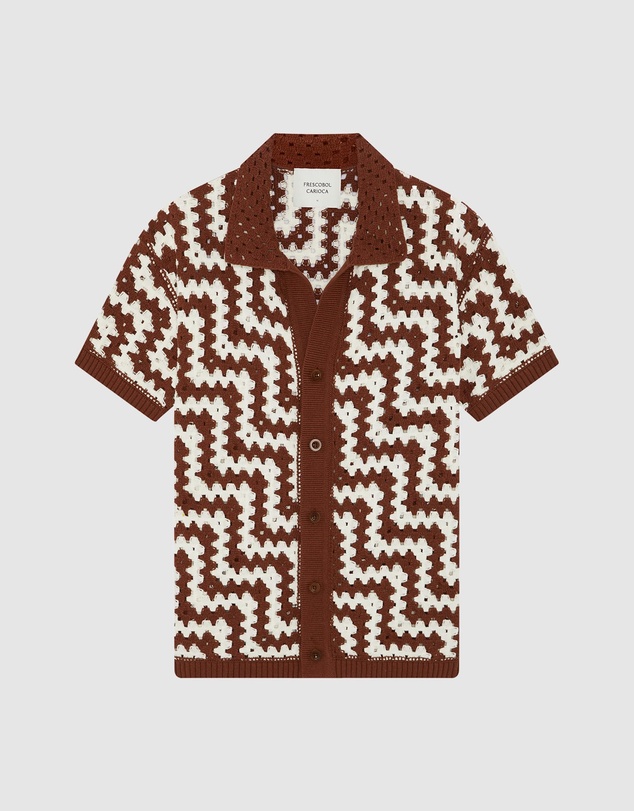 Frescobol Carioca - Pinto Cotton Crochet SS Cardigan