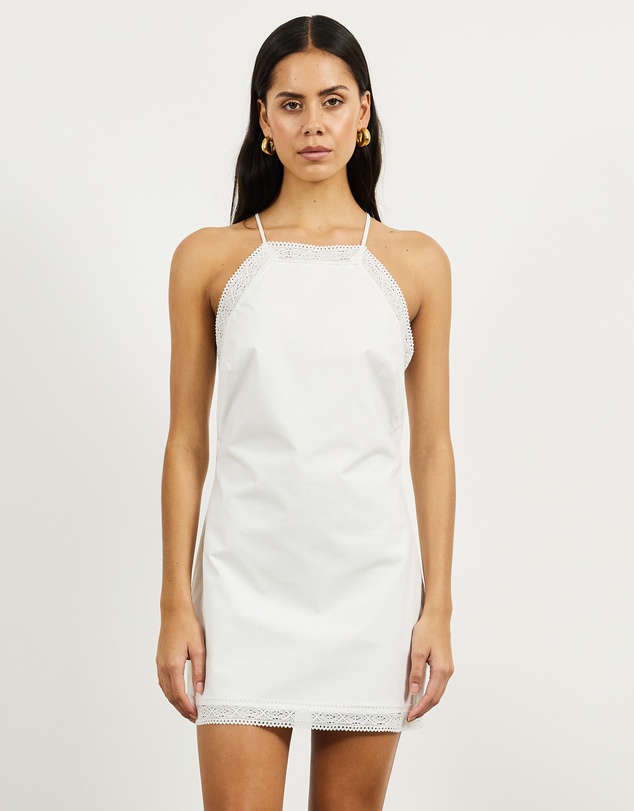 Lover - Lucy Lace Trim Mini Dress