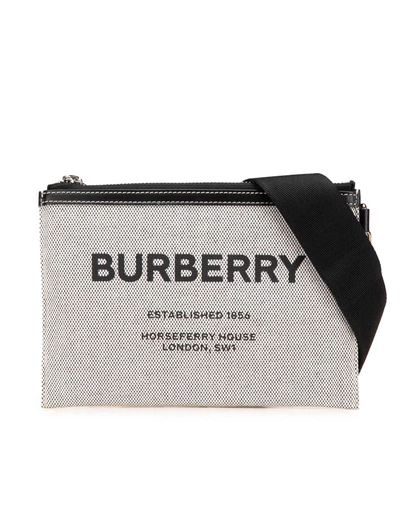 Pre-Loved by Azura Reborn - Pre-Loved burberry Crossbody Bag Textured Canvas