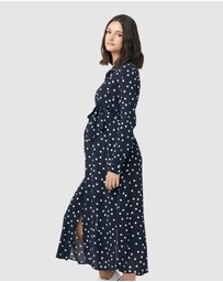 Ripe Maternity - Spot Shirt Dress