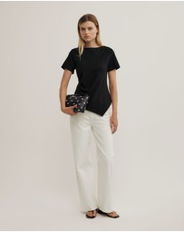 Witchery - Tuck Wide Neck T-shirt