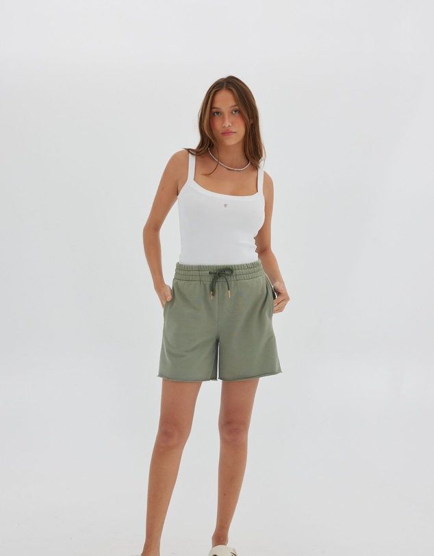 Toast Society - Jersey Raw Hem Short