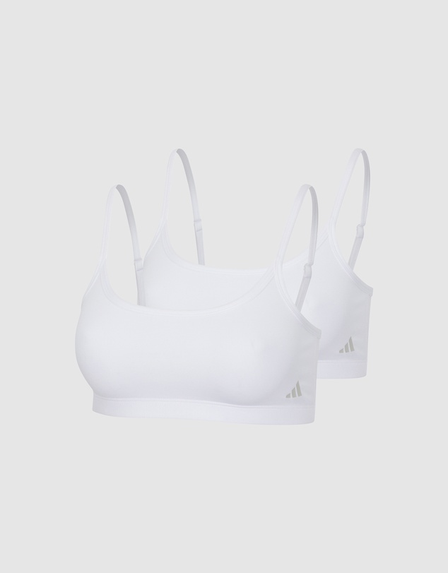adidas Sportswear - 2 Pack Active Modal Comfort Wirefree Bralette With Cotton