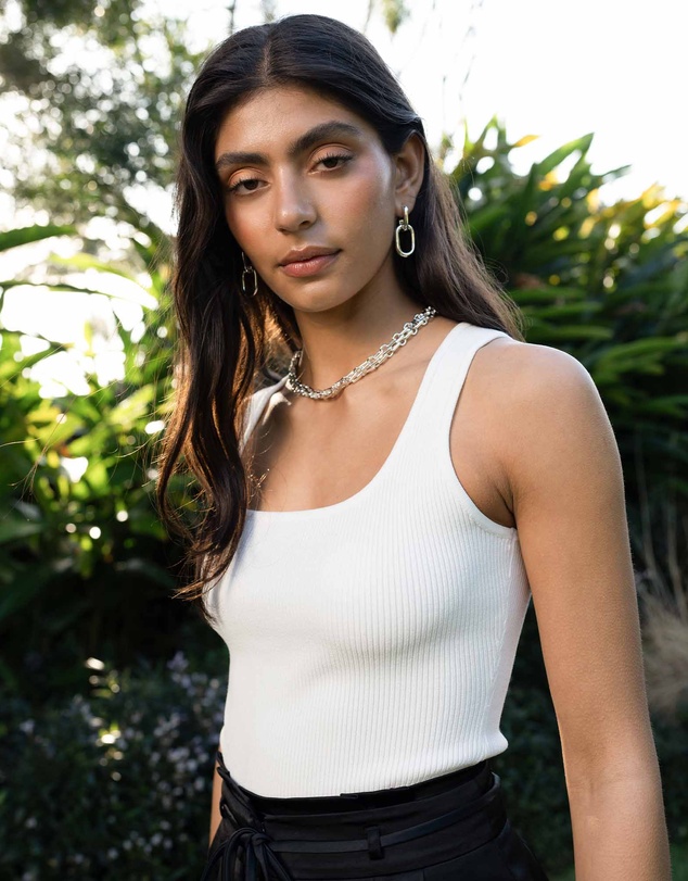 Forcast - Vivi Rib Knit Tank Top