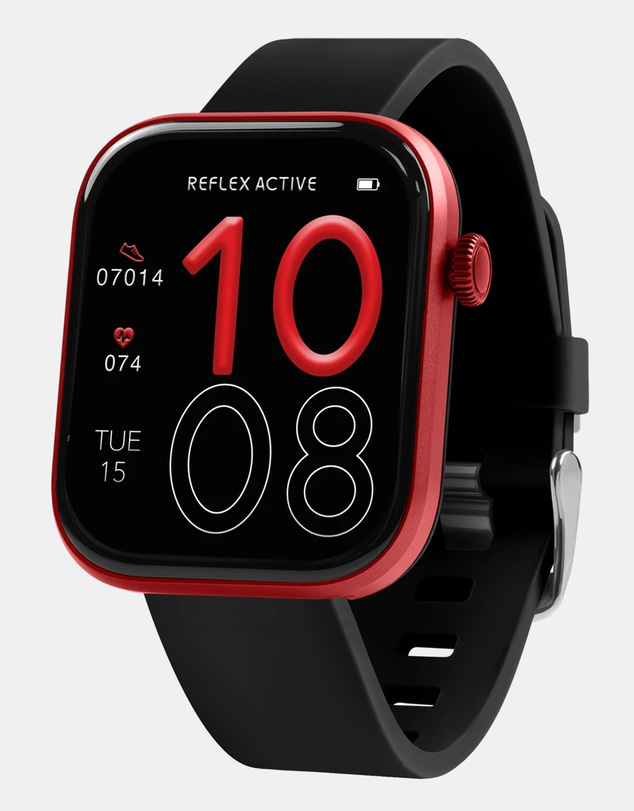 Reflex Active - Reflex Active SERIES Spectra AMOLED Smart Watch Black Red