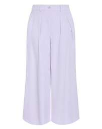 City Chic - Plus size Abbie Fully Lined Wide Leg Pant - lilac