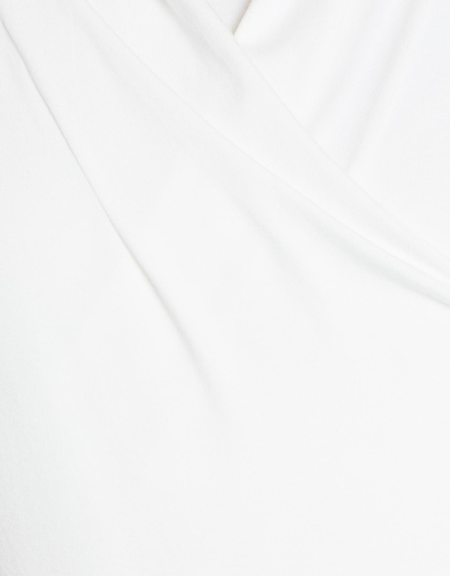 Angel Maternity - Maternity V-Neck Cross-Over Bamboo Long Sleeve Top