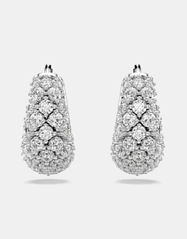 Swarovski - Sublima Earrings, White, Rhodium Plated