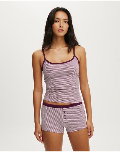 MAGGIE STRIPE PINK KISSBLACKCURRANT