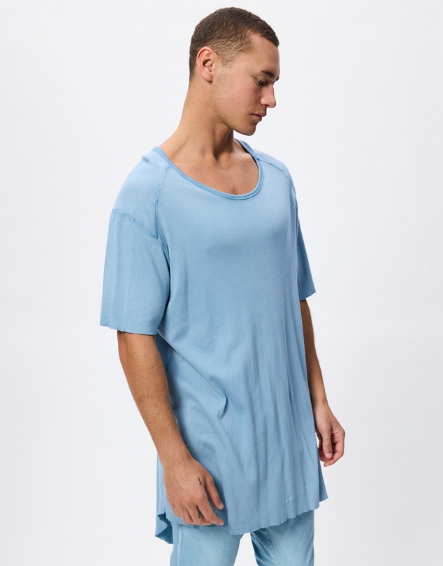 Surrounded By Ghosts - The Arsenic Relaxed Rib Knit Long Tail T-Shirt