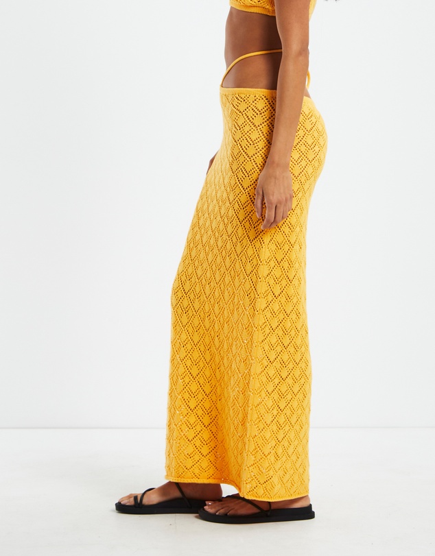 Subtitled - Miley Crochet Midi Skirt