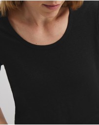 Country Road - Linen Scoop Neck T-shirt