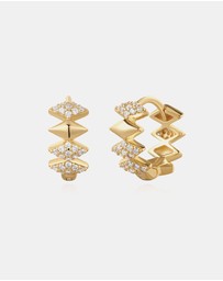 Ania Haie - Ania Haie Gold Multi Sparkle Huggies