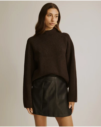 Atmos&Here - Marnie Mock Neck Knit Jumper