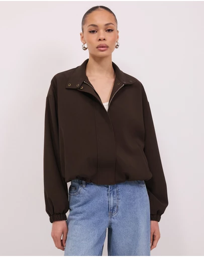 Calli - Karise Relaxed Funnel Neck Bomber